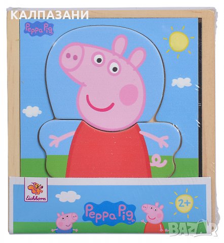 Дървен пъзел за преобличане Eichhorn - Peppa Pig