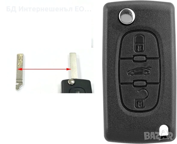 Кутийка за ключ с 3 бутона CITROEN & PEUGEOT, HU83, CE0523, снимка 9 - Части - 50899706