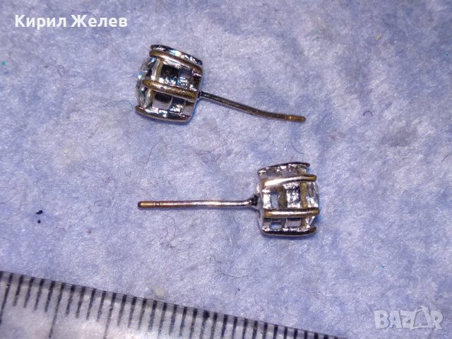 ОЧАРОВАТЕЛНИ ПОСРЕБРЕНИ БРОНЗОВИ ВИНТИДЖ - АРТ ОБЕЦИ с БЛЕСТЯЩИ ФАСЕТИРАНИ ПЛАНИНСКИ КРИСТАЛИ 38216, снимка 4 - Обеци - 40940547