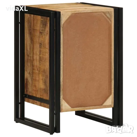 vidaXL Нощен шкаф Кафяво 40 x 40 x 59 см Солидно мангово дърво, снимка 4 - Шкафове - 56147534