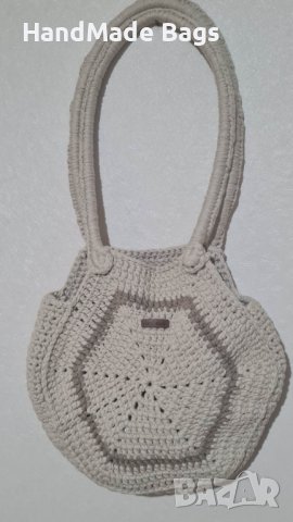 Плетена чанта: Ръчно изработени дамски чанти: Дамска чанта, снимка 8 - Чанти - 40538861