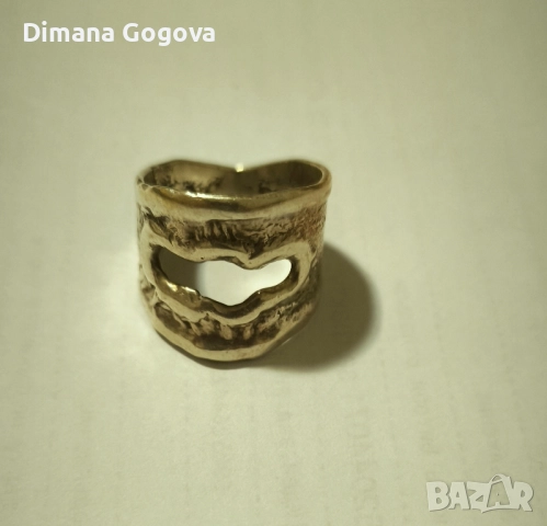 Сребърен пръстен, снимка 2 - Пръстени - 51489746