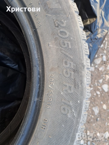 Продавам две зимни гуми Michelin 205 x 55 x 16 , снимка 2 - Гуми и джанти - 52934965