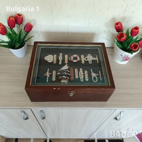 кутия с корабни мотиви и корабни въжета , снимка 4 - Колекции - 50174657