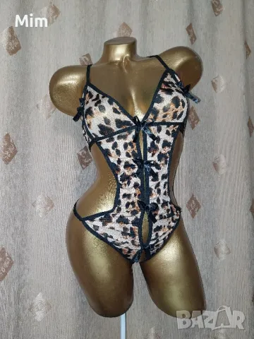 L/XL Отворено Боди анимал принт , снимка 3 - Корсети, бюстиета, топове - 48938841