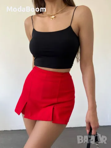 Черен дамски кроп топ , снимка 2 - Корсети, бюстиета, топове - 48760618