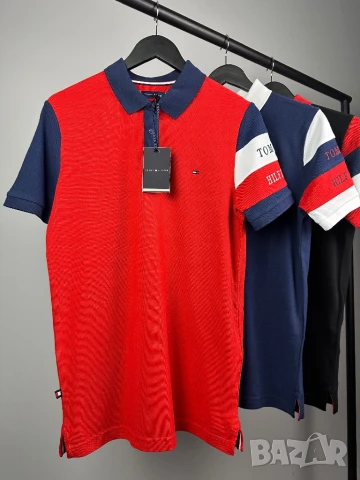  Tommy мъжка тениска с яка 5 цвята  , снимка 7 - Тениски - 36010840
