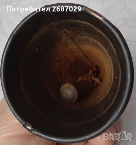 Камбанка стара конус метал, снимка 2 - Антикварни и старинни предмети - 34509024