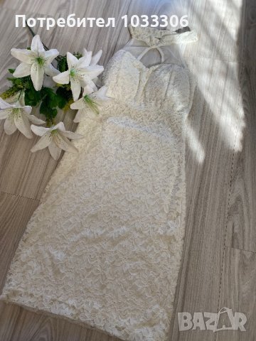 Бяла рокля, снимка 2 - Рокли - 44495670