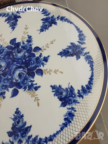 PMP Schierholz 68x47см/GDR 64x46см/2бр голяма немска порцеланова маса ГДР, снимка 12 - Антикварни и старинни предмети - 49463707