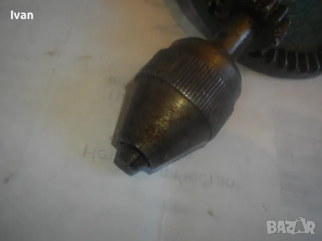 280мм/захват 0,5-10мм РЕТРО ВИНТИДЖ СТАРО КАЧЕСТВО НЕМСКА РЪЧНА ДРЕЛКА БОРМАШИНА МАТКАП ОТЛИЧНА, снимка 7 - Бормашини - 48413601