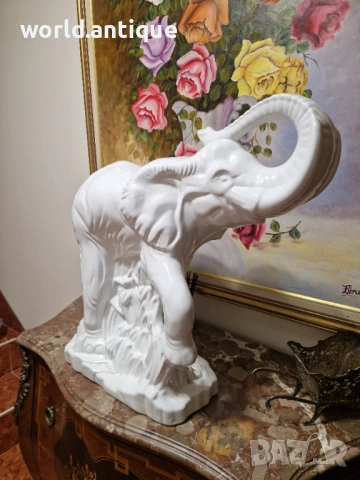 Страхотна огромна антикварна порцеланова фигура статуетка , снимка 4 - Статуетки - 53815695