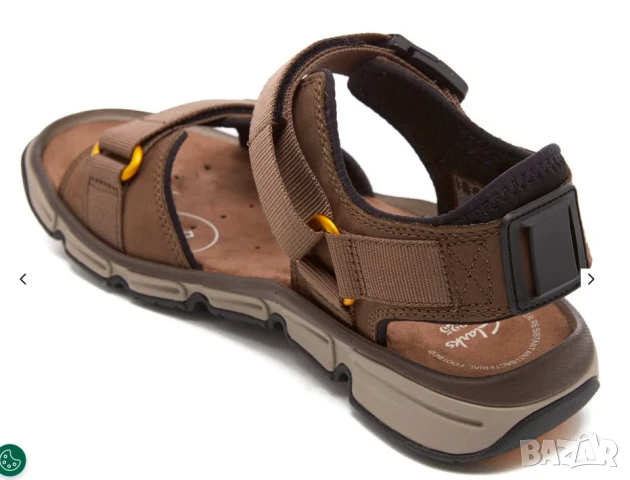 Мъжки сандали Clarks Explore  набук номер 44, снимка 5 - Мъжки сандали - 50620950