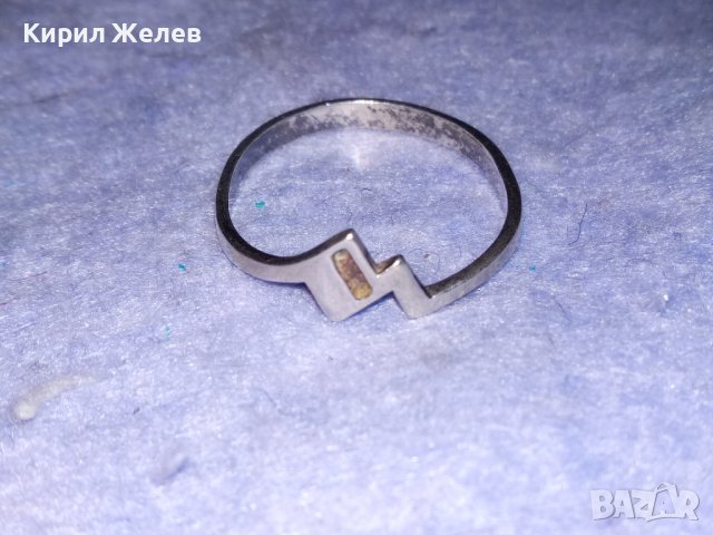 НЕЖЕН СРЕБЪРЕН ВИНТИДЖ АРТ ДАМСКИ ПРЪСТЕН СРЕБРО 925 МАЙСТОРСКА ФИНА ИЗРАБОТКА 38287, снимка 8 - Пръстени - 40938325