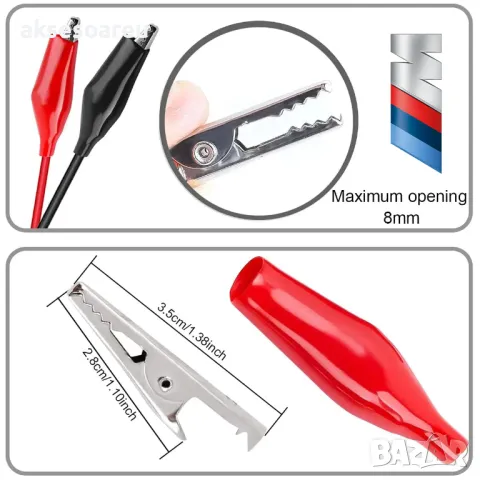 Нова тестова сонда преходник от USB към кабели със захващащи скоби тип „крокодил“ за мултицет кола, снимка 4 - Кабели и адаптери - 50232666