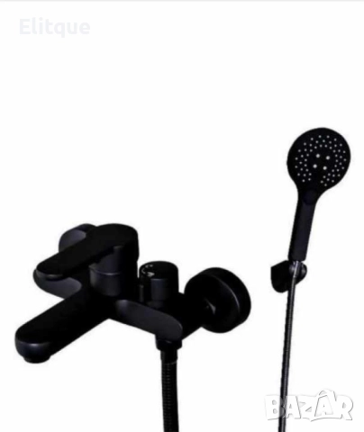 Стенен смесител за вана с ръчен душ неръждаема стомана, снимка 4 - Други стоки за дома - 52854034