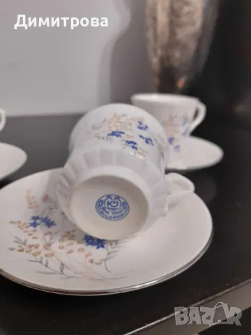 Ретро сервиз за кафе от костен порцелан, снимка 3 - Други ценни предмети - 49457915