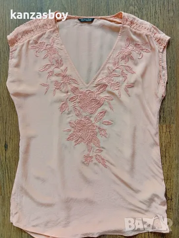 massimo dutti - дамска блуза коприна р-р 34/XS, снимка 2 - Тениски - 55849626