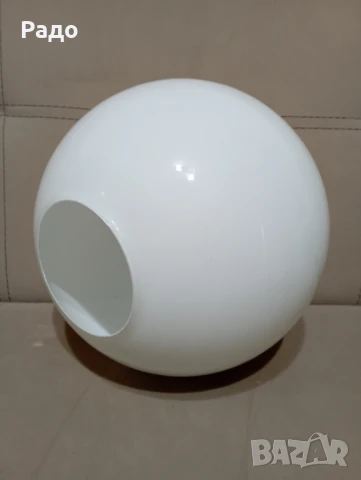 Много голяма стъклена сфера - глобус за лампа или полилей, снимка 3 - Други - 50715016