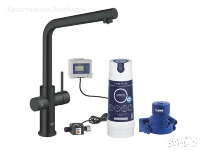 Grohe Blue Pure Minta смесител + филтър, Phantom Black, снимка 5 - Други - 52049208