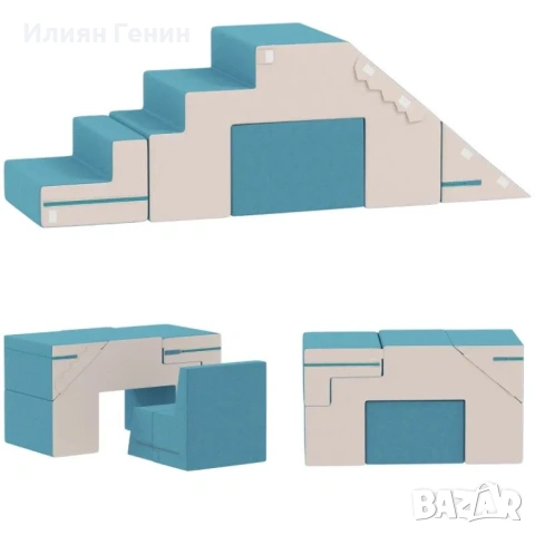 AIYAPLAY Комплект от 2 меки игрални блокчета за малки деца, снимка 9 - Фигурки - 53569001