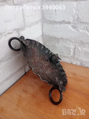 Стар пепелник от ковано желязо , снимка 6 - Антикварни и старинни предмети - 52484485