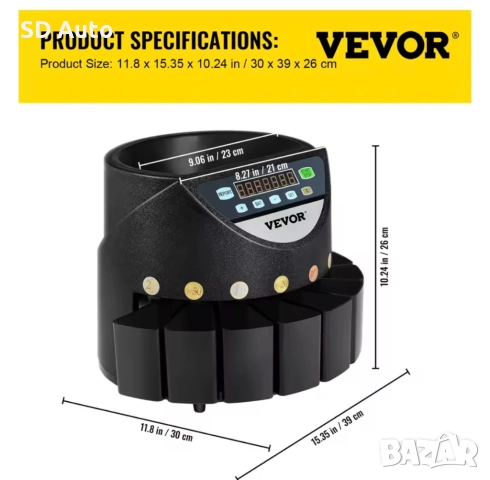 Сортировъчна машина за евро монети / 300-монети/мин, снимка 5 - Друго търговско оборудване - 52895240