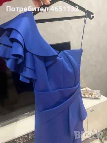 Официална рокля; синя; ХS, снимка 6 - Рокли - 52416555