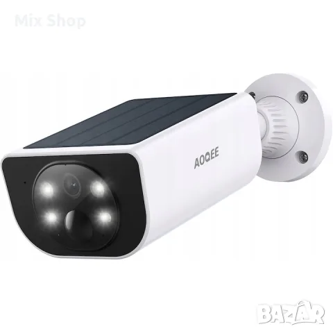 Нова Соларна камера за наблюдение Aoqee S1 WiFi 2,4 GHz 2K цветно нощно виждане, водоустойчива