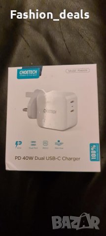 Ново 40W 2 -портово USB C зарядно устройство Адаптер за стена за телефон, снимка 8 - Оригинални зарядни - 33996120