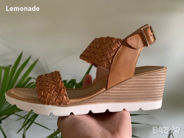 Дамски сандали на платформа Lasocki 38 н., естествена кожа , снимка 2 - Сандали - 40721730