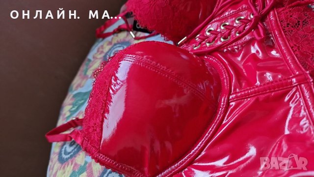 Латексов Комплект с.м.л.хл , снимка 6 - Корсети, бюстиета, топове - 40778385