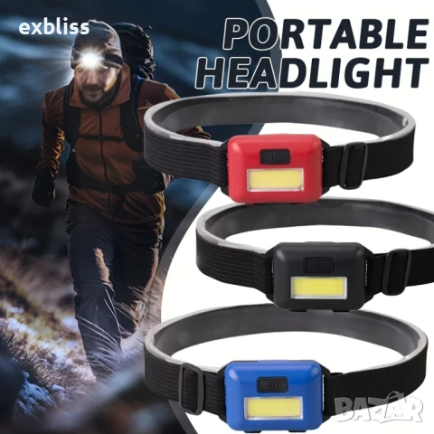 Ултра ярък LED мини челник за глава, влагоустойчив