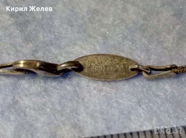 СТАРА СРЕБЪРНА КАРАБИНКА ЗАКОПЧАЛКА За КОЛИЕ ЛАНЕЦ ВЕРИЖКА ГРИВНА МАРКОВО СРЕБРО 925 FURLA 26614, снимка 5 - Други - 50510821
