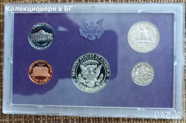 СЕТ С ПЕТ ❗️PROOF❗️МОНЕТИ - САЩ 1985 ГОДИНА, снимка 4 - Нумизматика и бонистика - 56152511
