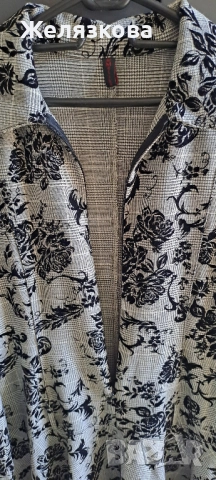 Рокля с цип на цветя на рози М размер с цип деколте , снимка 7 - Рокли - 40521534