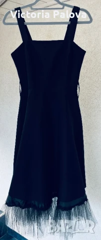 Скъпа черна рокля с тюл RINASCIMENTO Италия, снимка 13 - Рокли - 50506441