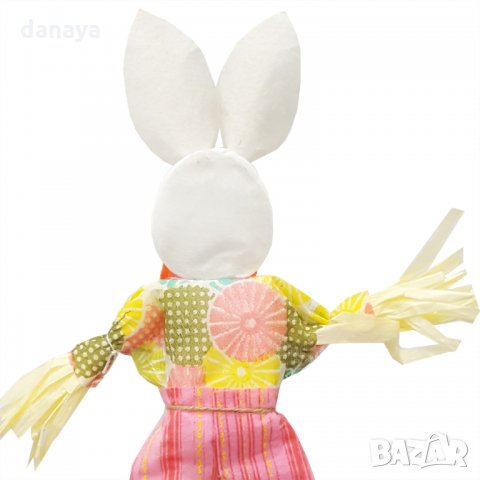 2750 Зайче на пръчка великденска украса, 50 см, снимка 5 - Декорация за дома - 35873680