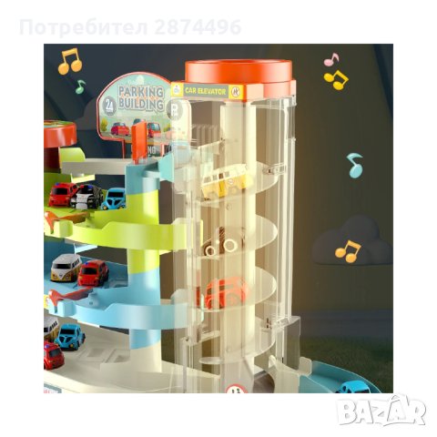 3850 Писта за колички с асансьор и кормило, снимка 11 - Коли, камиони, мотори, писти - 41704231