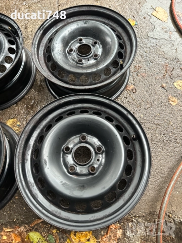 ОЕМ 4бр. железни джанти 15" 5х112 - VW, Audi, Seat, Skoda, снимка 3 - Гуми и джанти - 51986956