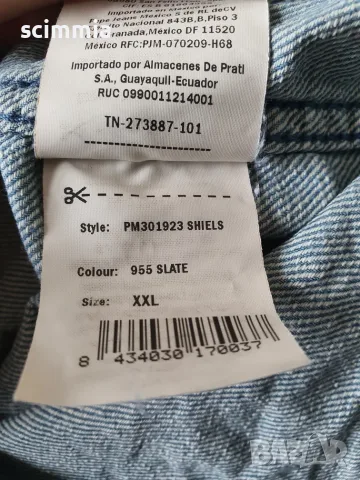 Pepe Jeans London HRTG Premium Denim дънкова риза XXL светлосиня 100% памук, снимка 13 - Ризи - 55985288