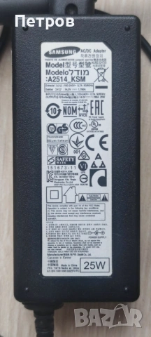 Адаптер SAMSUNG 14V 1.786A, снимка 3 - Части и Платки - 53392060