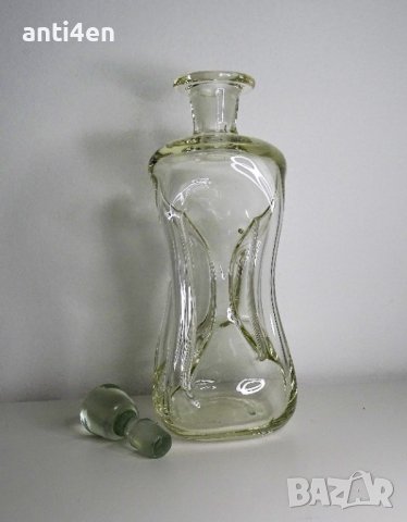 Антично шише от прозрачно стъкло "Kluk Kluk" - 0.5 литра, снимка 7 - Декорация за дома - 41770289