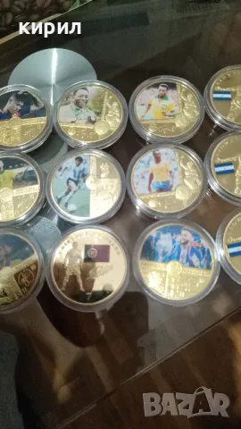 Монети с футболисти , снимка 2 - Нумизматика и бонистика - 48325871