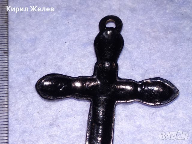 МЕТАЛНО НЕОГОТИЧЕСКО НАГРЪДНО АРТ РАЗПЯТИЕ КРЪСТ ЛАКИРАНО НЕ го ЛОВИ МАГНИТ 28484, снимка 7 - Колиета, медальони, синджири - 41389424