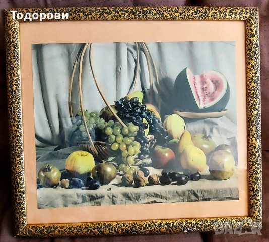 Картина ретро (59 см на 53 см), снимка 3 - Картини - 51516738