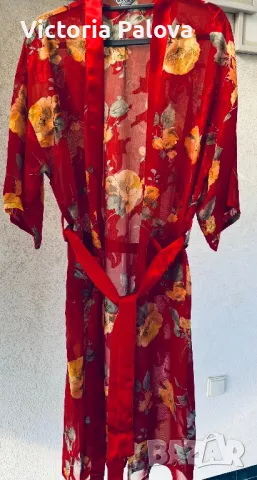 Халат/пеньоар LING SANG коприна и вискоза, снимка 2 - Други - 47447188