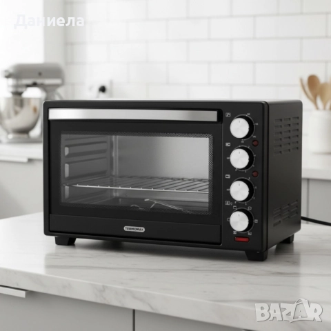 Компактна печка Termomax – фурна + два керамични котлона в едно