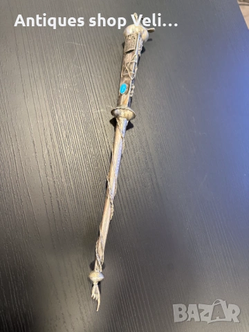 Сребърна показалка с тюркоаз 19в. №7943  