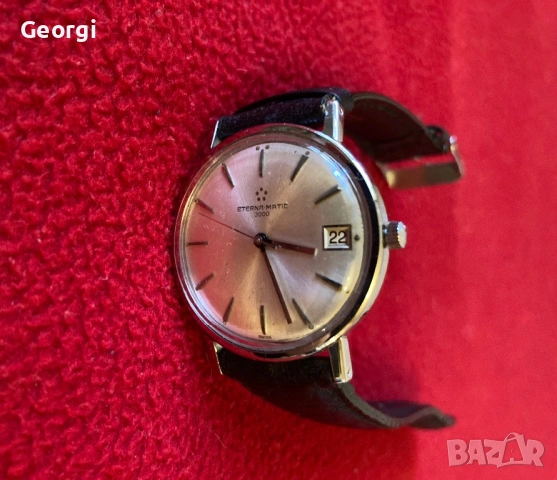 Eterna Matic 3000 Автомат 60те Винтидж Часовник, снимка 6 - Мъжки - 53592437